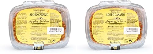 Argodey Fortaleza Sazonador Adobo Canario 75g | Mezcla de Especias Tradicional para Carnes, Pescados, Verduras y Guisos | Ideal para Potenciar el Sabor de tus Platos | Perfecto con Aceite y Vinagre