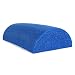 CanDo PE Blue Foam Roller, 6" X 12", Half-Round