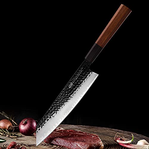 Magnetic Teak Wood Knife Block Storage Organizer-Dynasty Series 9Cr18Mov Clad Steel 9 Inch Kiritsuke Knife By Findking #TOP7