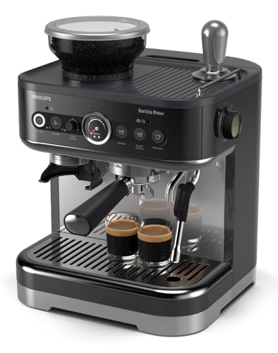 Philips Barista Brew PSA3218/10 semi-automatic espresso machine, 15 bar, Manual milk frothing,...