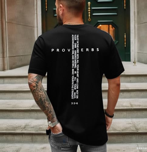 Image of Christian Shirts for Men Jesus Cross Shirt Religious Faith T Shirts