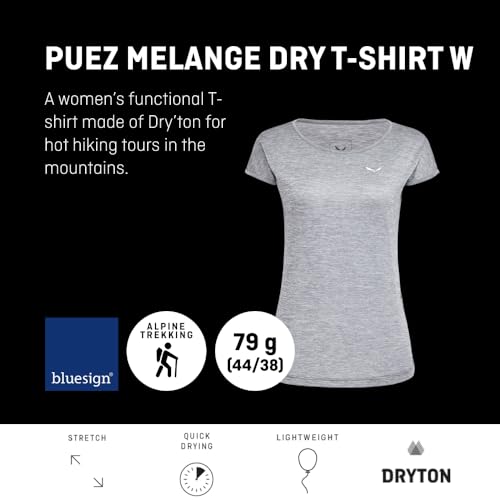 Salewa - Puez Melange Dry'Ton T-shirt Donna - 5