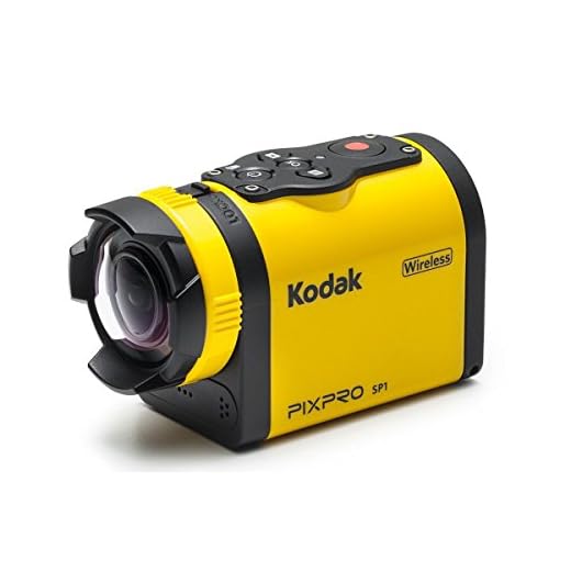 Kodak PIXPRO SP1 Action Cam with Explorer Pack 14 MP Water/Shock/Freeze/Dust Proof, Full HD 1080p Video, Digital Camera and 1.5" LCD Screen (Yellow)