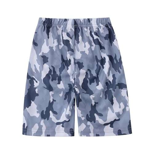 Image of Boys Camouflage Short Sleeve T-Shirt and Shorts Set 2 Piece Summer Camo Baseball Clothes Outfit for Kids Ages 2-14