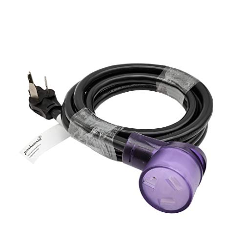 Parkworld Dryer 3 Prong Extension Cord UL Listed, NEMA 10-30 Extension Cord, EV 10-30P to 10-30R with Lighted, 30A, 250V, 7500W UL Listed (10 Feet)