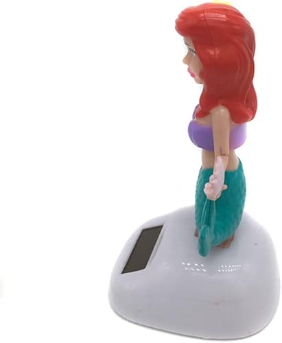 Miniatura 8 de ikasus Figura de sirena bailarina con energía solar para tablero de instrumentos de automóvil, decoración de cabeza de bailarina, adorno tembloroso,