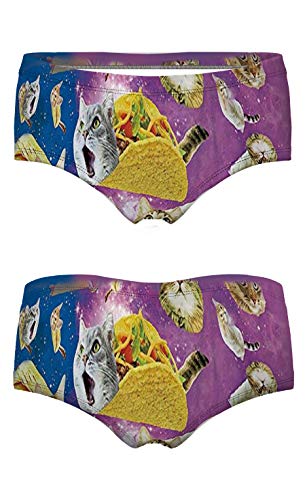 Jinkaijia Women's Fashion Flirty Sexy Funny Naughty 3D Printed Cute Animal Underwears Briefs Single Party Gifts (Nk007-M) #TOP1