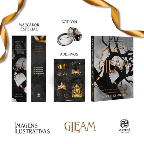 Gleam + brindes: Livro 3 da Série A Prisioneira dourada