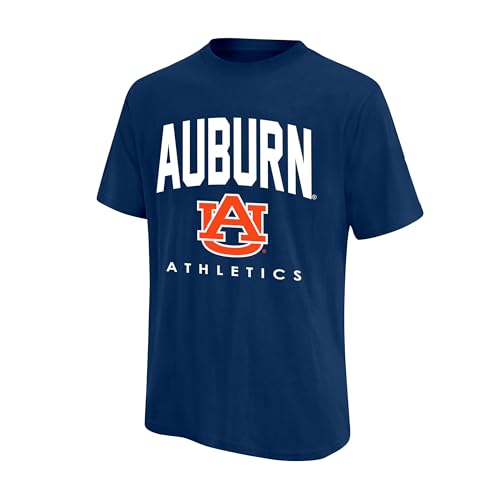 Ultra Game NCAA Official Men's Super Soft Game Time T-Shirt - Unisex, Auburn University, Team Color, 2XL