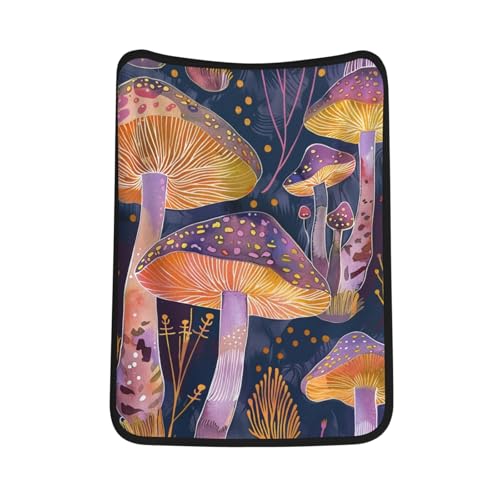 Couverture champignons lumineux flanelle pour cocon de lecture bureau