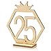 YuQi 20Pack Table Numbers W/Base 21-40 for Wedding & Restaurants, Wooden Desk Seat Names Cards Holders Stands for Birthday Party Hotel Business Reception Wedding Decoration (21-40 Number)