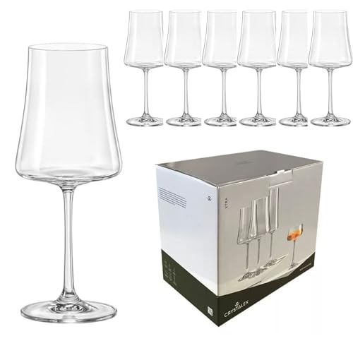 Jogo de 6 Taças Xtra Vinho Branco Cristal 360ml A23,5cm