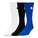 Under Armour Men's Elevated Performance Crew Socks (3 Pack), Royal Assortment, Large