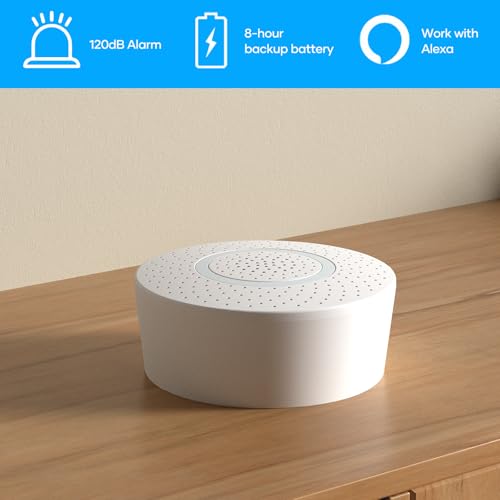 AGSHOME Alarmas para Casa, Kit Alarma casa con Sirena 120dB, Sistema de Seguridad para Hogar con 2.4GHz, Batería 8 Horas, Notificaciones en Tiempo Real, Funciona con Alexa - imagen 2