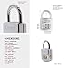 Abus 160/40 C 160 All Weather Resettable Chrome Combination Padlock, 3 Dial