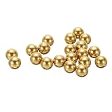 QUARKZMAN 20 Stück Präzisionsmassivmessinglagerkugeln 10mm Industrielle Messingkugeln für Maschinen, Automobil und DIY (H62 Messing)