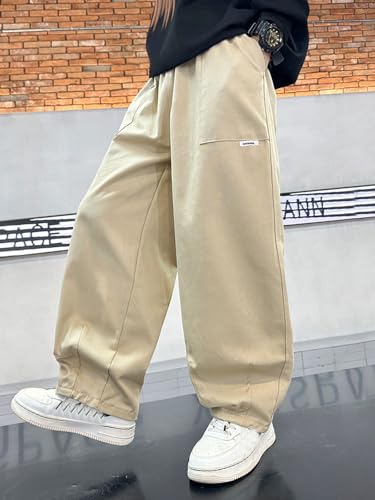 Boys Cargo Pants Lightweight Outdoor Activewear Comfortable Casual Trousers for Kids 4-12 Years Trendy Design4