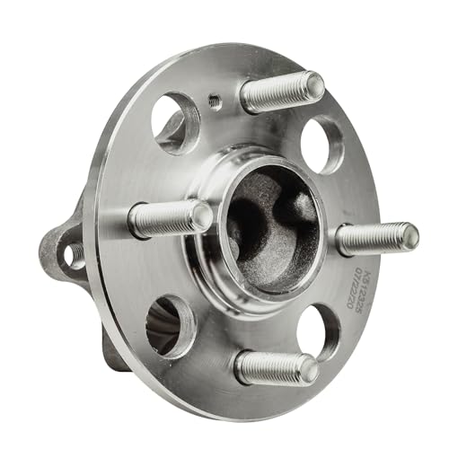 Image of Detroit Axle - Rear 2pc Wheel Bearing Hubs for 07-11 Hyundai Accent 06-11 Kia Rio Rio5, 2 Complete Wheel Bearing and Hubs Assembly 2007 2008 2009 2010 2011 Replacement
