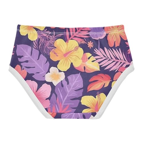 Girls' Hipster Panties Briefs Underwear for Baby Girls Colorful Tropical Floral Pattern Digital Download2
