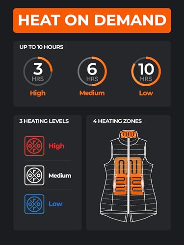 ORORO Women's Long Heated Vest