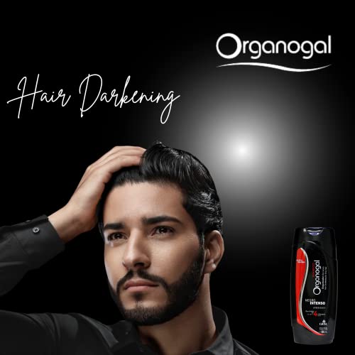 Organogal Grisi Shampoo, Cleansing Darkening Shampoo With Cactus Extract, Assists With The Reversal Of Grey Hair, 2-Pack Of 13.5 Fl Oz, Bottles, White #TOP5