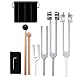 AILIMIAO 4Pcs Tuning Fork Set(128Hz, OM 136.1Hz, MI 528Hz, 4096Hz),for Healing Chakra,Sound Therapy,Reliever Stress