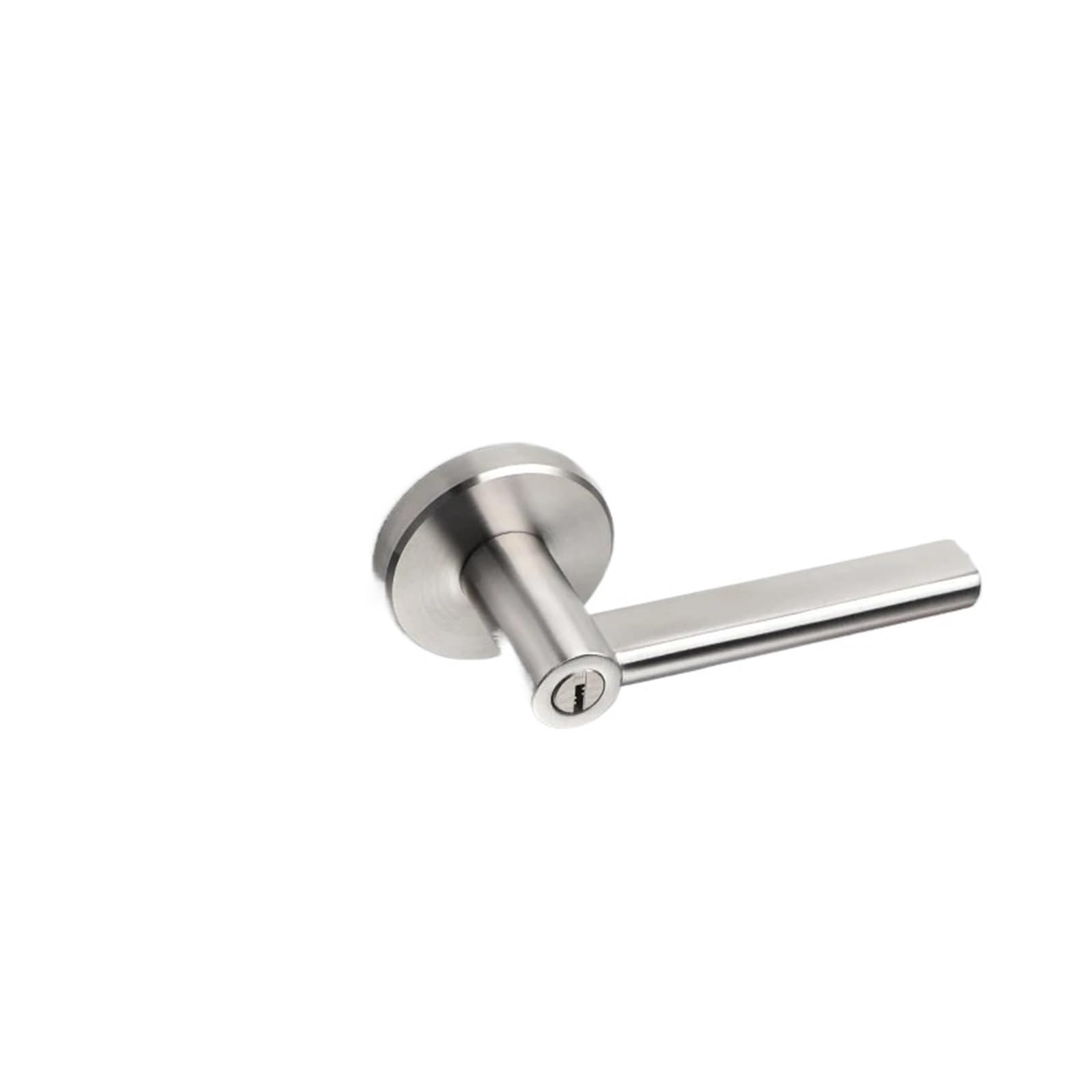 Sjloynwq One Color Stainless Steel Three-Bar Handle Lock Interior Door(With Key)