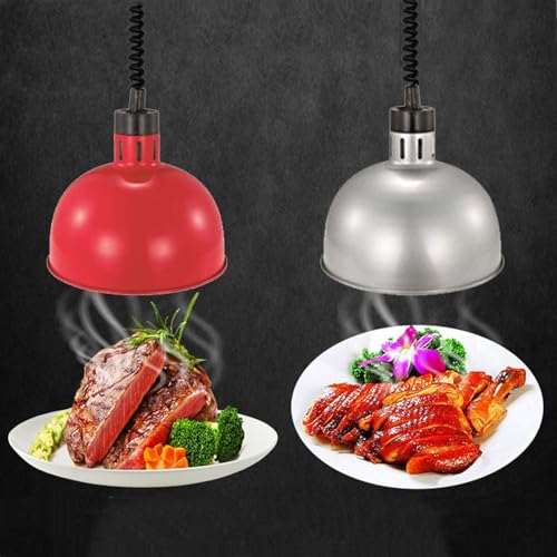 Lampe suspendue télescopique rouge pour buffet et restaurant - 8