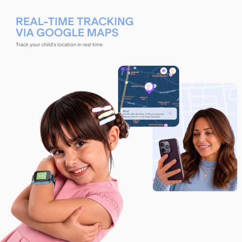 Image of boAt Sailor Nav Kids Smartwatch with 2-Way Video & Voice Calling, Real Time Location Monitoring via Google Maps, Geofencing, 4G SIM Compatible, Parental Control, SOS, Smartwatch for Boys (Sky Blue)