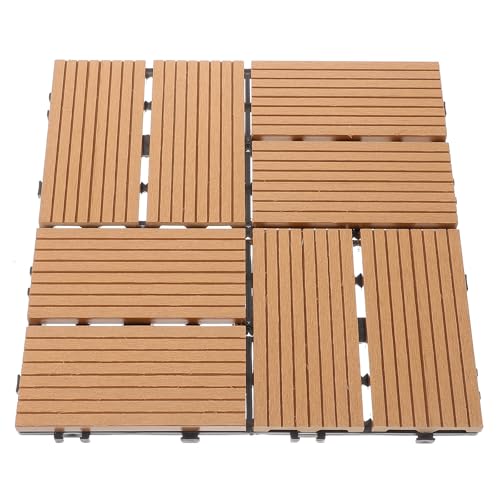 Baluue Interlocking Outdoor Deck Tiles Patio Flooring Composite Backyard Balcony
