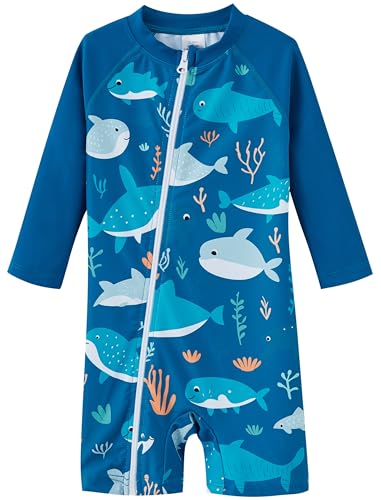 UMELOK Baby Boy Rashguard Swimsuit Infant Rash Guard Swimwear UPF