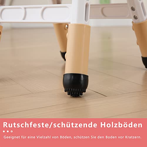 De verstelbare hoogte van de bureaustoelen voor kinderen is geschikt voor kinderstoelen, die in gezinnen, scholen en dagverzorging tussen 2 en 10 jaar worden gebruikt, maximaal draagvermogen: 100 kg - Afbeelding 4