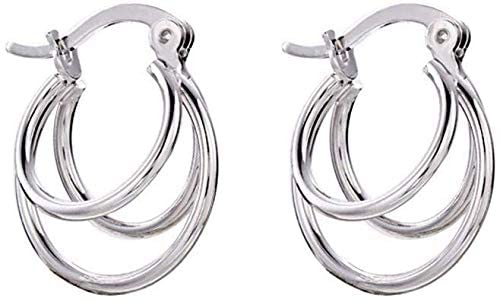 Boucles d'oreilles créoles Feng Shui 925 pour un style chic en soirée