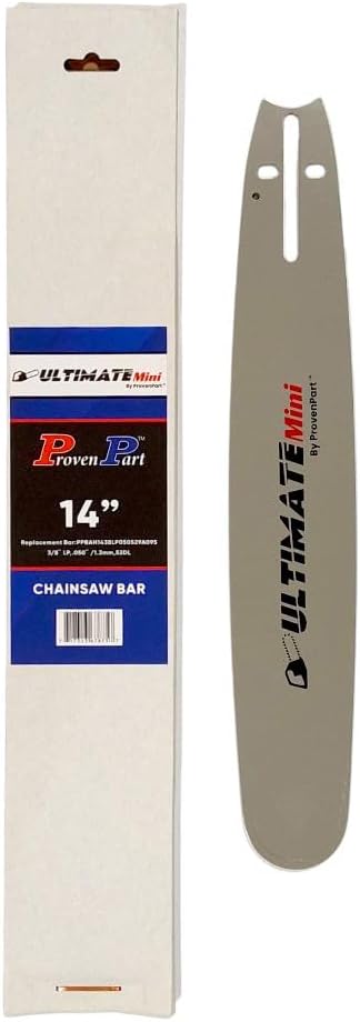 Proven Part 14In Chainsaw Bar 3/8LP .050 52DL Fits McCulloch CS1415, MS1435, MS1636, MS1645, MS1842AVCC, 140SDEA095