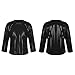 Toddler Girls Boys Glitter Sequin Vest Long Sleeve Costume Top Mardi Gras Party Shiny Dance Performance Shirt Fashion 5-6 Years Black