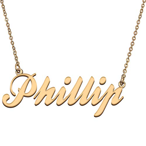 HUAN XUN Custom My Name Necklace Perfect Mother Jewelry Gifts for Her Phillip
