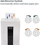 WOLVERINE 18-Sheet 60 Mins Running Time Cross Cut High Security Level P-4 Heavy Duty Paper/CD/Card Ultra Quiet Shredder for Home Office with 6 Gallons Pullout Waste Bin SD9113 (White ETL)
