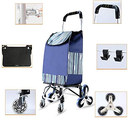 SENWEI Multifunktions-Einkaufstrolley, Küchenaufbewahrung, Mehrzweckwagen, rostfrei, Aluminiumlegierung, faltbar… – Bild 6