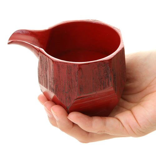 Amazon.co.jp: 天然木製 片口（L） 根来 漆塗り : ホーム＆キッチン