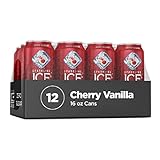 Sparkling Ice +Caffeine Cherry Vanilla Sparkling Water, with Antioxidants and Vitamins, Zero Sugar, 16 fl oz Cans (Pack Of 12)