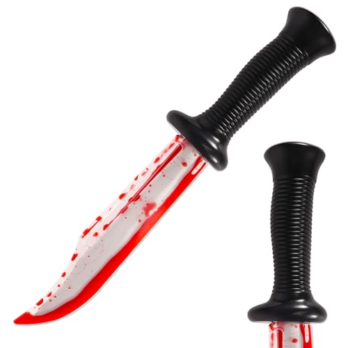 EPDPLAY Nightmare Prop Knife - Halloween Realistic Scream Blade Kills Butcher Prank Props Costume Fake Knife Accessories for Horror Party Role Playing