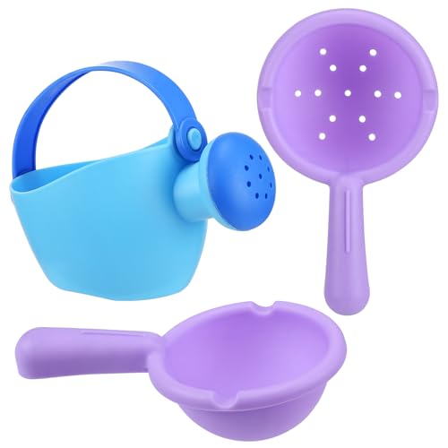 Image of Small Soft Bath Toys for Toddlers 1-3 - Super Easy to Clean Water Table Toys Baby Tub Swimming Pool Toy Fun Tactile Training Newborn Gifts, 3Packs (Blue)