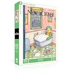 New York Puzzle Company - New Yorker Bird Bath - 500 Piece Jigsaw Puzzle for Adults by Roz Chast