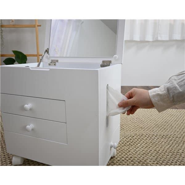Amazon.co.jp: メイクボックス コスメボックス 約幅40cm ロータイプ
