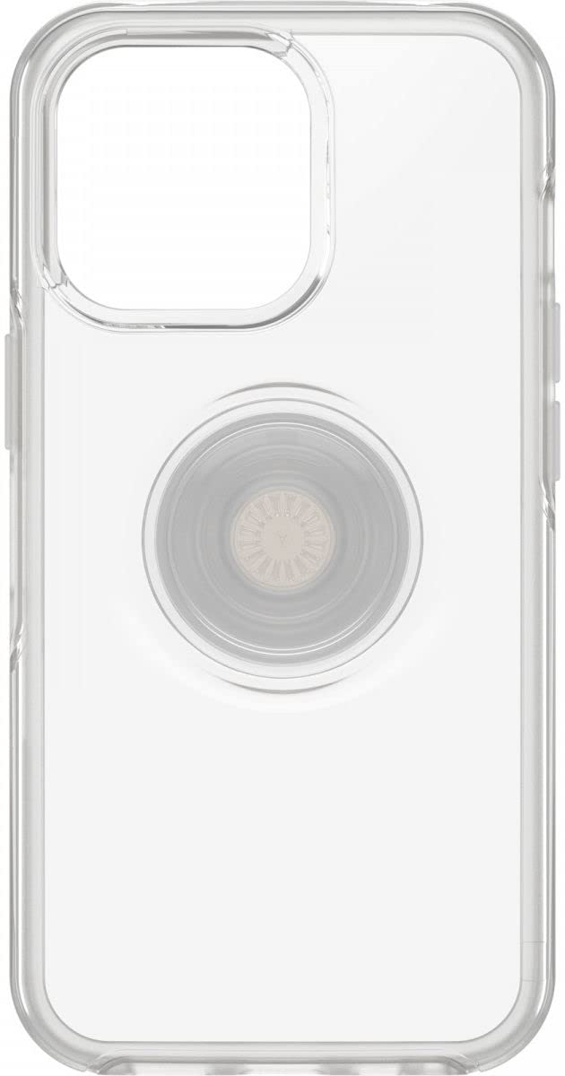 OtterBox Cover per iPhone 13 PRO Otter+Pop, Resistente a Shock e Cadute; Cover con PopGrip PopSockets, Testata 3X vs Le Norme Anti Caduta Mil-Std 810G, Trasparente