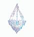 NICROLANDEE Iridescent Party Decorations Hanging Chandelier Shaped Ceiling Ornaments for Christmas New Year Frozen Winter Wonderland Magical Unicorn Baby Bridal Shower Wedding Birthday Nursery Decor