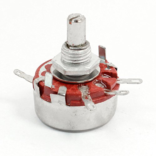 Aexit 470K ohm Variable Resistors 2 Watt Carbon Composition Rotary Potentiometers Potentiometer WTH118