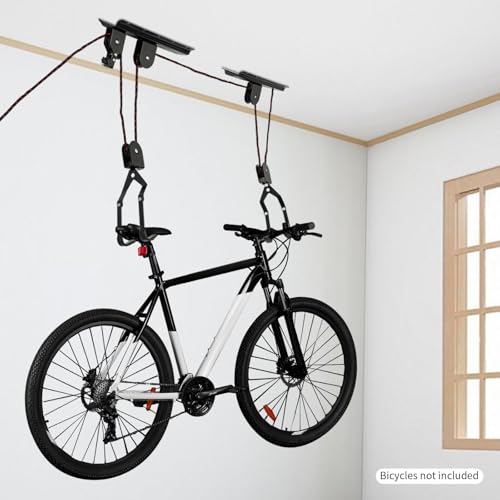 Support vélo universel mural ou plafond avec sangle de blocage 60 kg - 2