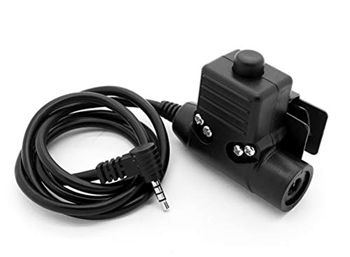 ArmorMason U94 PTT System Compatible with Peltor Comtac and Yaesu Radio (Military/NATO-US Wired)