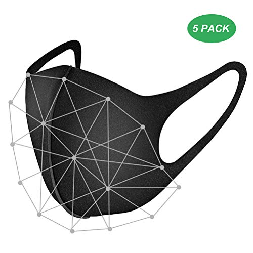 Preisvergleich Produktbild Hoonee Aktivkohlemaske Atemschutzmaske Set - Premium Atemmaske - Perfekt anpassbare FFP1 Mundschutz Maske - Feinstaubmaske, Staubschutzmaske für Schleifen etc,5 1Stück